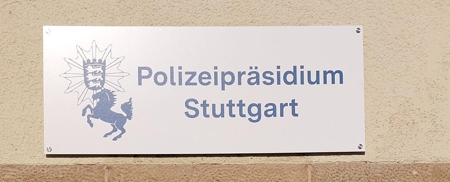 Schild Polizeipr&auml;sidium